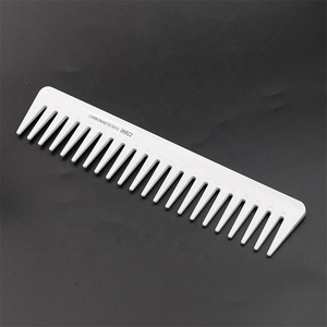 Salon Hairdressing White ABS <strong>Wide</strong> Tooth <strong>Comb</strong> Hairstyle Fine Teeth Oil Head <strong>Comb</strong> - Product Image 5