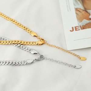 Collar de cadena cubana en forma de corazón, oro, plata, aleación de zinc, joyería de moda para fiesta, collar para mujer XL93 - Product Image 2