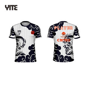 All'ingrosso Logo personalizzato Esport Jersey 100% poliestere rapido asciutto <span class=keywords><strong>t</strong></span>-<span class=keywords><strong>Shirt</strong></span> comoda camicia da gioco - Product Image 1