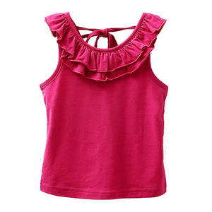 Vêtements de boutique pour enfants en gros, pour enfants coréens, gilets et t-shirts unis tendance, provenant d'un fournisseur chinois - Product Image 1