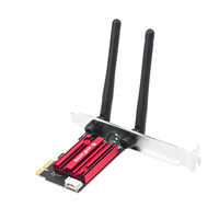 Tarjeta de Red Inalámbrica OEM ODM AX900Mbps WIFI 6 PCI-E AIC8800D80 802.11AX 3 Bandas 2.4G/5G PCIE 2 en 1 Adaptador WIFI Bluetooth