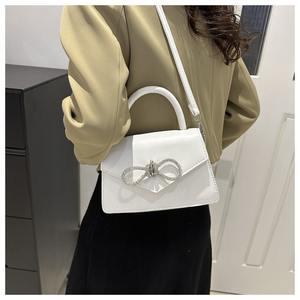 Bolsos de Mano de Moda para Mujer, Bolsos de Cuero con Lazo, Bolsos de Diseño de Moda para Mujer - Product Image 4