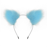 Bandeau d'oreille de chat en peluche de couleur unie mignon Accessoire de jeu de rôle Bijou de tête Jouet érotique BDSM