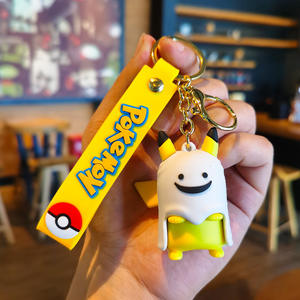 [Nueva Oferta Especial] Eevee Pikachu para Llavero, Colgante, Figura <span class=keywords><strong>de</strong></span> Dibujos Animados, Accesorio para Coche - Product Image 6