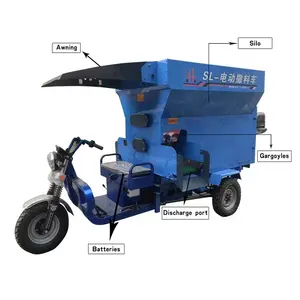 Manufacturers direct sales hot cattle farm cattle and sheep electric feed spreader truck