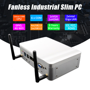 มินิพีซีอุตสาหกรรม Low Power Core I3 7100U พร้อมพอร์ต COM 6 ช่อง, MSATA SSD, VGA, จอแสดงผล HD, แบบไร้พัดลม สำหรับ<span class=keywords><strong>คอม</strong></span>พิวเตอร์ Edge IoT Barebone Host - Product Image 1