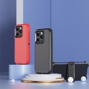 Kickstand Belt Clip Defender Case <span class=keywords><strong>para</strong></span> iPhone 17 16 15 14 13 11 Pro Max <span class=keywords><strong>PC</strong></span> + TPU Armor a prueba de golpes Coque Fundas <span class=keywords><strong>Para</strong></span> Protection - Product Image 5