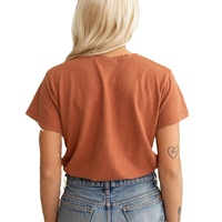 5% kaus katun spandeks bergaris Wanita kaus bayi kerah Crew Semi pas atasan pendek ramping setengah kaus Gym 95% katun untuk anak perempuan kasual