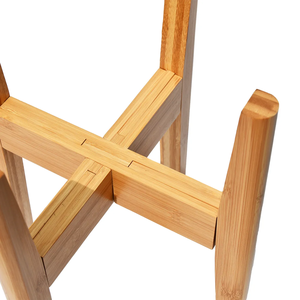 Supporto per vasi per piante regolabile supporto per vasi per fiori moderni in <span class=keywords><strong>legno</strong></span> di metà secolo per giardino interno ed esterno - Product Image 4