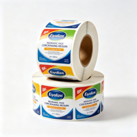 Étiquettes personnalisées écologiques et recyclables pour produits de nettoyage ménager, rouleaux d'autocollants adhésifs imperméables personnalisés pour détergent liquide