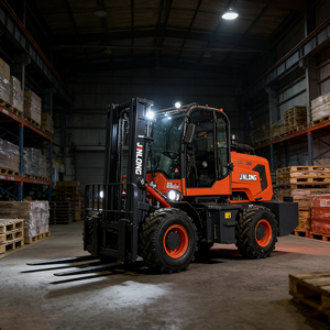 รถยกสำหรับพื้นที่ขรุขระ ขับเคลื่อน 4 ล้อ ขนาด 3-7 ตัน ได้รับการรับรองมาตรฐาน CE ISO ทนทาน ระบบไฮดรอลิกเต็มรูปแบบ เครื่องยนต์ดีเซล เสากระโดงสอง/สามท่อน  จัดส่งฟรี - Product Image 1