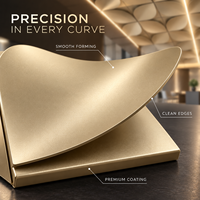 Panneau de plafond en aluminium sculpté sur mesure, forme artistique, panneau solide en aluminium courbé stéréo, décoration de plafond de luxe pour hôtel