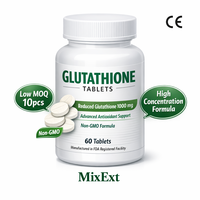 Tablet Hidrasi Kulit Vegan MixExtract OEM 1800mg dengan NAC, Glutathione, Kolagen, Biotin, Vitamin C & E