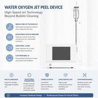 Appareil de soin du visage à jet d'eau et d'oxygène pour le bureau, nettoyage en profondeur des pores, élimination des points noirs et des peaux mortes, lissage des ridules, appareil anti-acné