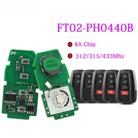Llave Inteligente Universal Lonsdor FT02-PH0440B con PCB Actualizable, Versión de 4 Botones para RAV4, Avalon, Camry 2018-2021