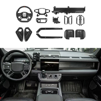 Kit d'amélioration de l'intérieur en fibre de carbone pour la modification de voitures 2020-2024, adapté au Range Rover Defender