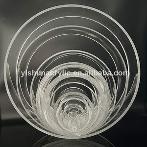 Tubo de cilindro acrílico de plástico transparente de 8-500mm de diámetro al por mayor de fábrica de Guangzhou para iluminación de exhibición de muebles - Product Image 4