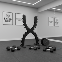 Support de Rangement Robuste en Acier pour Haltères – Équipement de Fitness Commercial et Domestique – Personnalisation du Logo
