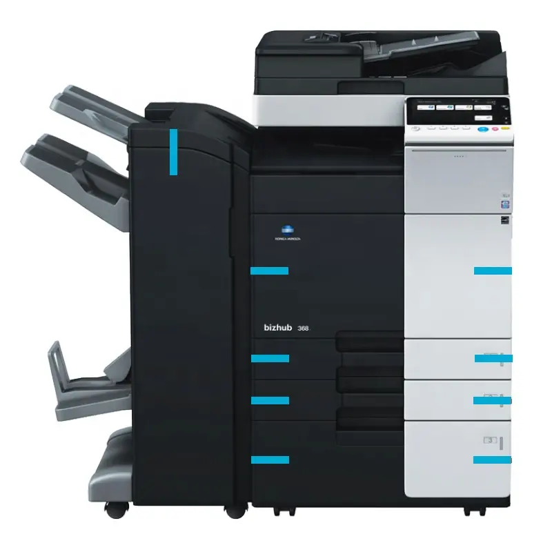 Refurbished copier printer scanner B/W multifunction all-in-one A3 laser digital photocopier konica minolta 368e 458 558 658