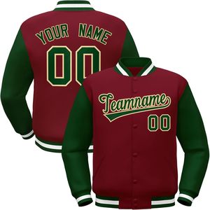 แจ็กเก็ตทีมตัวแทนออกแบบได้ตามต้องการสำหรับผู้ชายผู้หญิงวัยรุ่น-มีโลโก้ชื่อหมายเลข-เสื้อเบสบอลแฟชั่นสำหรับใส่เล่นกีฬา - Product Image 1