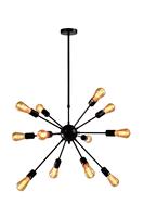 Luminaire suspendu noir au design simple et vintage, décoration intérieure, bar, salle à manger, lustre et lampes suspendues