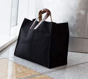 Sac à provisions fourre-tout en toile de coton recyclé avec logo personnalisé et conception - Product Image 4