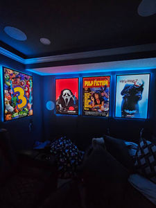 Cadre d'affiche de film rétro-éclairé par LED A1-A4 avec cadre de boîte à lumière lumineuse et support de panneau d'affichage pour annonces, prospectus et restaurant - Product Image 6