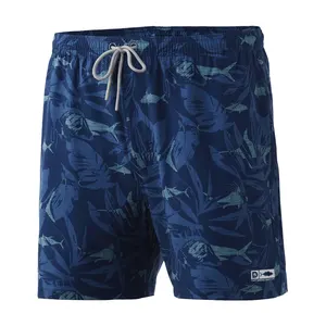 Elastic Waist Print Quick Dry Beach Board Shorts Custom Sweat Running Men's Shorts