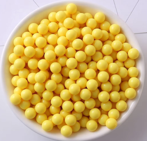 Bolas de Plástico POM de Resina Acetal Delrin Sólidas Pequeñas de 10 mm, Color Amarillo y Blanco, Directas de Fábrica, para Máquinas de Juego de Precisión y Rieles de Cajones - Product Image 4