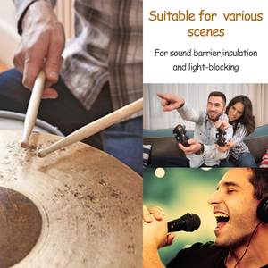 Manta insonorizada 96 "X <span class=keywords><strong>80</strong></span>" Manta amortiguadora de sonido para bloquear el ruido Absorción de sonido con ojales y bucles - Product Image 5