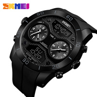 Skmei Jam Tangan Digital Pria, Arloji Merek Terkenal, Wajah Bulat, Modis, Jam Tangan Pria 1355, Jam Tangan Digital Pria