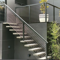 Rampe en câble d'aluminium durable pour terrasse et balcon extérieurs - Design moderne, installation facile en DIY, certifiée CE