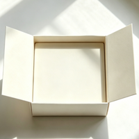 Boîte de rangement professionnelle gaufrée avec intérieur en mousse, fermeture magnétique, solution d'emballage écologique pour flacons et cosmétiques