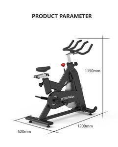 Cyclette Professionale da Interno con Sella e Manubrio Regolabili, Bici da Spinning per Allenamento Cardio e Bodybuilding - Product Image 4