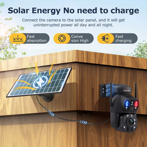 Sectec <span class=keywords><strong>New</strong></span> 6W Năng Lượng Mặt Trời Bảng Điều Khiển 4G Sim Pin 3K 36x Zoom Wifi Máy Ảnh IP66 Kim Loại Ống Kính Kép Laser Hồng Ngoại Đèn Năng Lượng Mặt Trời Ngoài Trời Máy Ảnh - Product Image 6