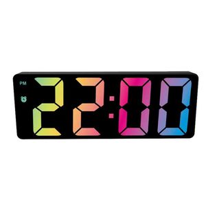 Colorful <b>LED</b> Alarm <b>Clock</b> with Temperature Display Large Numbers Date Bedside <b>Clock</b> Popular Digital <b>Clock</b> - Product Image 1
