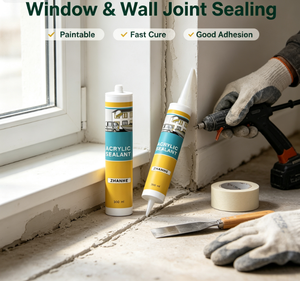 Sellador Acrílico Pintable, Flexible, para Rellenar Huecos en Paneles de Yeso, Reparación de Grietas y Juntas Interiores, <span class=keywords><strong>Pegamento</strong></span> de Sellado - Product Image 5