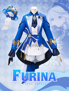 ชุดคอสเพลย์ฟูริน่า โฟคาลอร์ ไซส์ XS-3XL จากเกม <span class=keywords><strong>Genshin</strong></span> <span class=keywords><strong>Impact</strong></span> สำหรับผู้หญิง คอสเพลย์ฟอนเทน ฟูริน่า ไซส์พลัส ชุดแฟนซีฮาโลวีน - Product Image 4