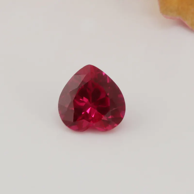 宝石製造用ハート型合成ルビー5 # 石優れたカット宝石