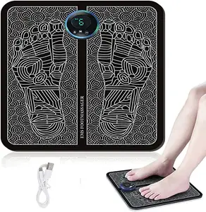 Opvouwbare Draagbare Usb Elektrische Tientallen Ems Foot Massager Mat Relief Massage Pad Machine Met 19 Intensiteiten 8 Massage Modi