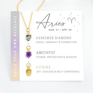 Zooying สร้อยคอคริสตัลดิบปรับแต่งเสน่ห์ราศีพลอยเดือน<span class=keywords><strong>มีนาคม</strong></span>วันเกิดสร้อยคอหินหยาบดิบ - Product Image 4