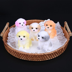 Figura de Silicona de Shih Tzu, Linda Figura de Mascota, Decoración para el Hogar, Simulación de Cachorro en TPR - Product Image 2