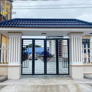 CBMmart Puerta exterior Villas Puertas <span class=keywords><strong>de</strong></span> <span class=keywords><strong>hierro</strong></span> Valla Puertas <span class=keywords><strong>DE</strong></span> PRIVACIDAD Puerta oscilante doble <span class=keywords><strong>para</strong></span> jardín doméstico - Product Image 1