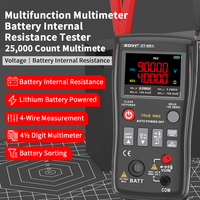 Multimètre ZOYI ZT-XR1 25000 comptes avec testeur de résistance interne de batterie 2 en 1