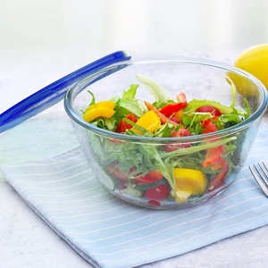 Insalatiera in <span class=keywords><strong>vetro</strong></span> IKOO per mescolare e servire piatto da forno Set ciotole <span class=keywords><strong>di</strong></span> <span class=keywords><strong>vetro</strong></span> per il cibo <span class=keywords><strong>con</strong></span> <span class=keywords><strong>coperchio</strong></span> - Product Image 5