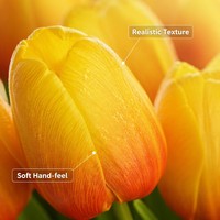 Tulip Palsu yang Menyerupai Asli, Sempurna untuk Dekorasi Rumah, Taman, Pernikahan, dan Acara