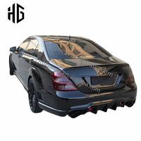 Kit carrosserie Facetory Direct Fiberglass Wald Style, pare-chocs avant et arrière, jupes latérales, ailes larges pour Mercedes Benz Classe S W221