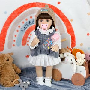 Lifereborn 22 ''<span class=keywords><strong>Reborn</strong></span> Toddler Dolls Textura de piel auténtica Cute Baby Girl Toys <span class=keywords><strong>Reborn</strong></span> Baby Dolls para niñas - Product Image 2