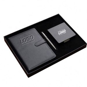 Premium A5 <b>Notebook</b> Gift <b>Set</b>: Branded Journal, Keychain & Wallet - Perfect Corporate Gifts & Promotional Items - Product Image 1