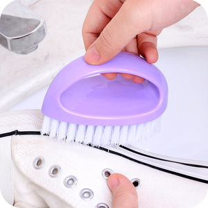 Colorful Plastic Shoe <b>Cleaning</b> <b>Brush</b> Soft Bristles Nylon Handheld <b>For</b> Household Use - Product Image 2